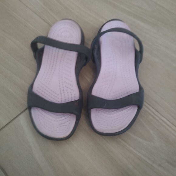 CROCS Purple & Blacn Sandals for Everyday Comfort - Picture 1 of 5